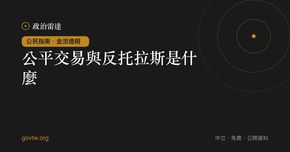 公平交易與反托拉斯是什麼？｜政治雷達公民指南